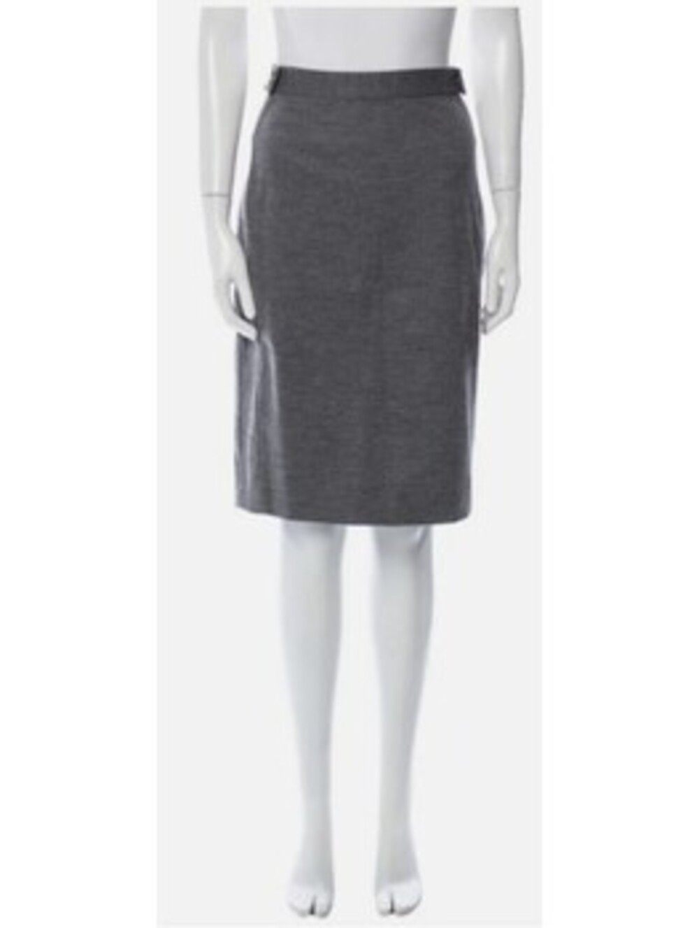 DVF / Diane von Furstenberg Grey Panel Acmis Gray Wool Pencil Skirt Size 12